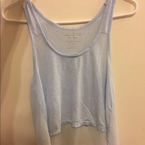 Light Blue Crop American Eagle Tank